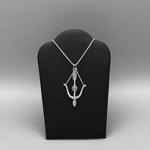 Sterling Silver Bow and Arrow Necklace